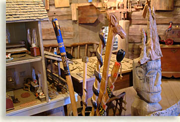 Walking Sticks and Sculptures