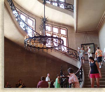 Inside the Grand Staircase at Biltmore House