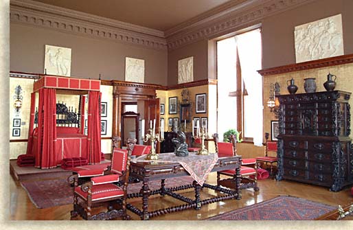 George Vanderbilts Master Bedroom at Biltmore Estate in Asheville North Carolina