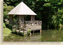 Boathouse at the Bass Pond at Biltmore Estate