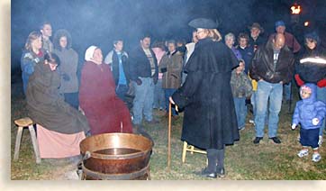 Nightime Prayer Service at Fort Loudoun