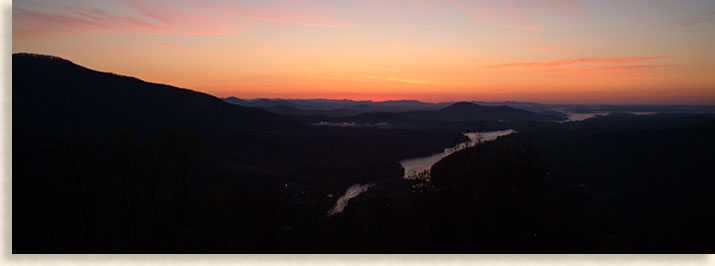 Sunrise over Lake Lure