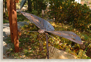 Butterfly Art at Great Woodland Adventure at Chimney Rock State Park