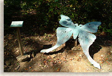 Butterfly Art at Great Woodland Adventure at Chimney Rock State Park