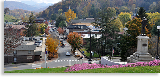 Historic town of Sylva NC