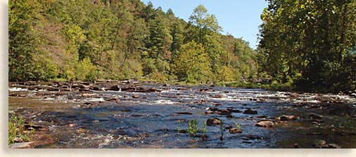 Tellico River in McMinn County Western North Carolina