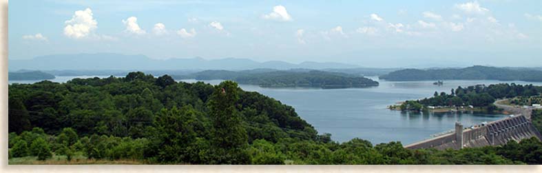 Douglas Lake near the Great Smoky Mountains