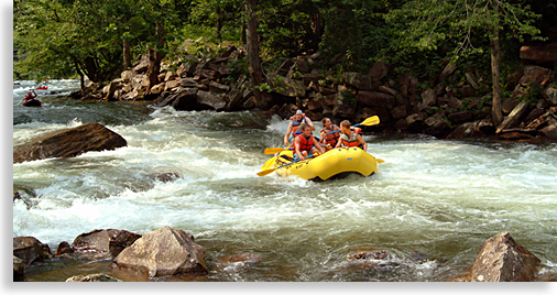 rafting on the Nantahala River