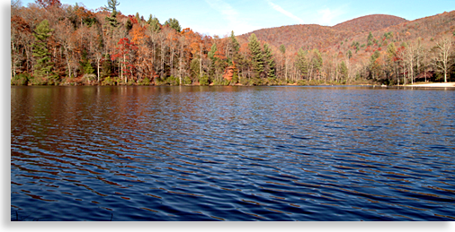 Lake Winfield Scott in Suches Georgia