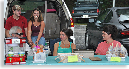 Friends and Family at the Union County Farmers Market